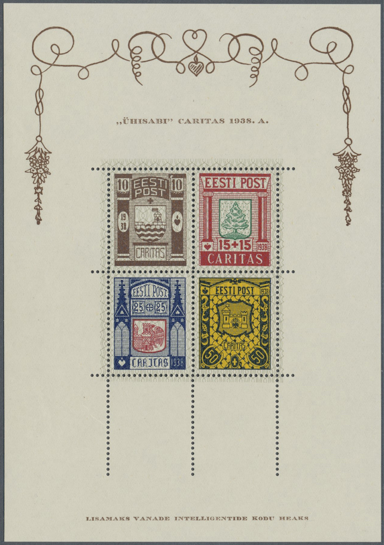 **/*/O Estland: 1918-1940: Collection Of Hundreds Of Mint And Used Stamps From First Issue Including All Th - Estland