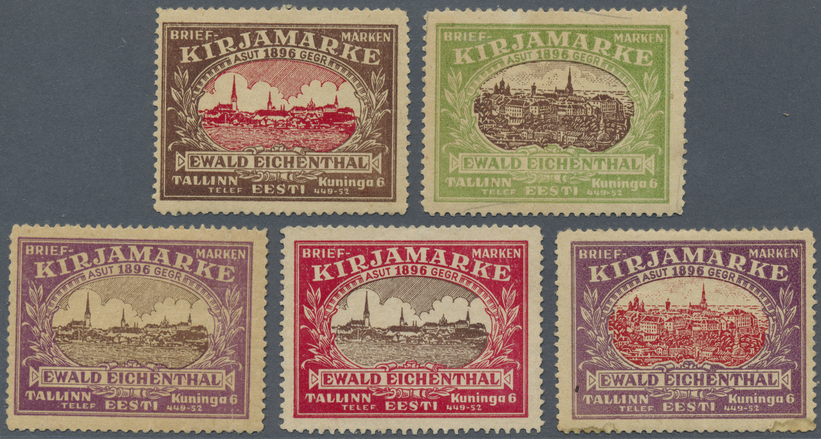 **/*/O Estland: 1918-1940: Collection Of Hundreds Of Mint And Used Stamps From First Issue Including All Th - Estonie