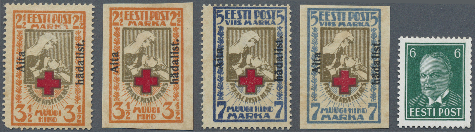 **/*/O Estland: 1918-1940: Collection Of Hundreds Of Mint And Used Stamps From First Issue Including All Th - Estonia