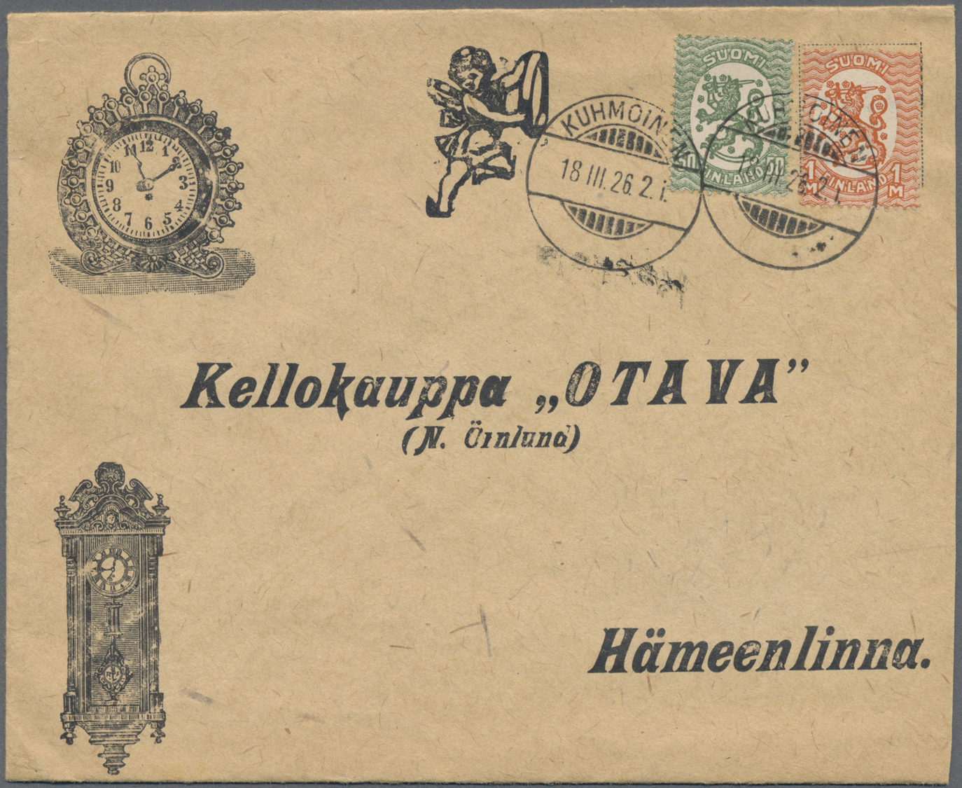 Br Finnland: 1860's-1980's: More Than 500 Covers, Postcards, Parcel Cards Etc., From Early Mail (1860 5 - Briefe U. Dokumente