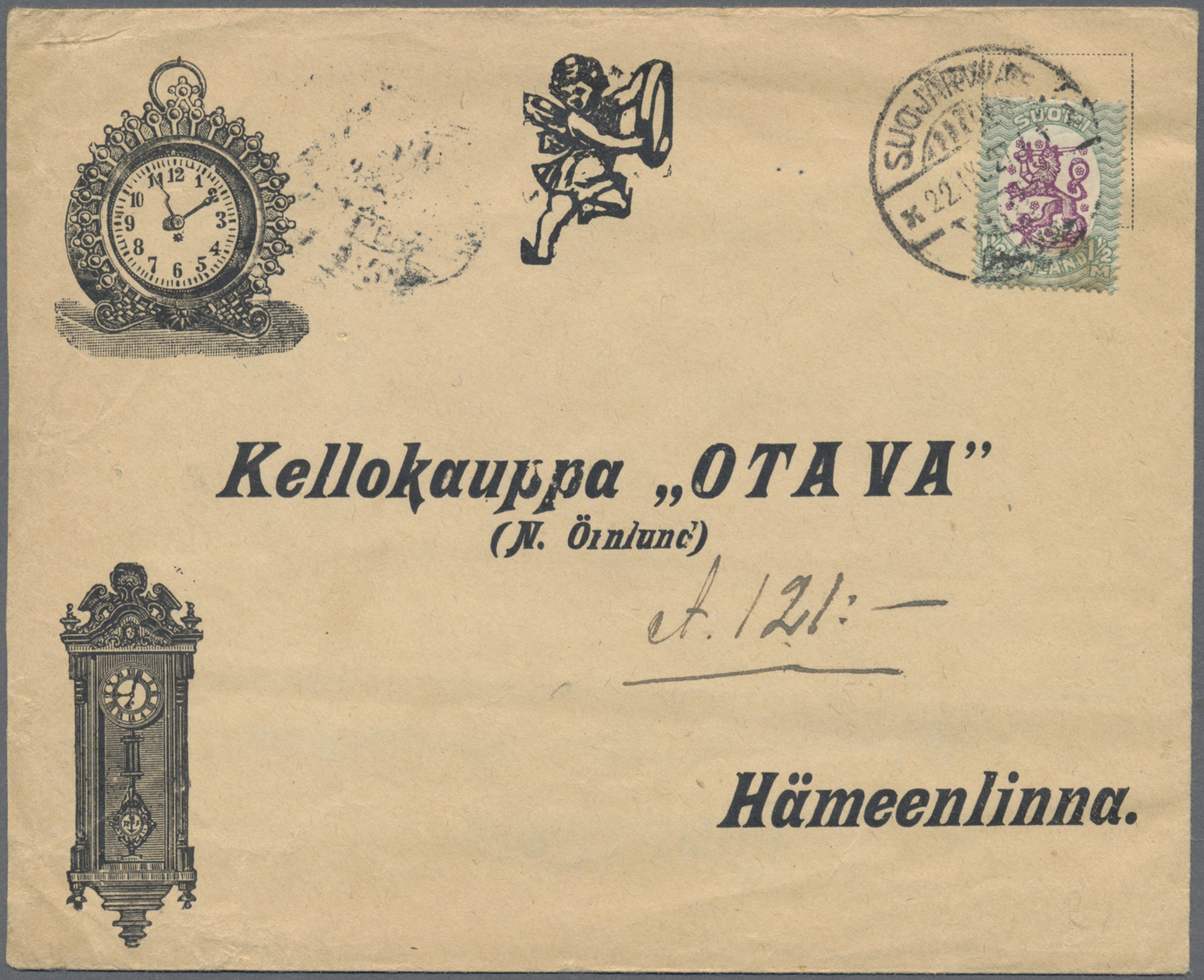 Br/GA Finnland: 1870's-1970's: Group Of 40 Covers, Postcards And Postal Stationery Items With Many Interes - Brieven En Documenten