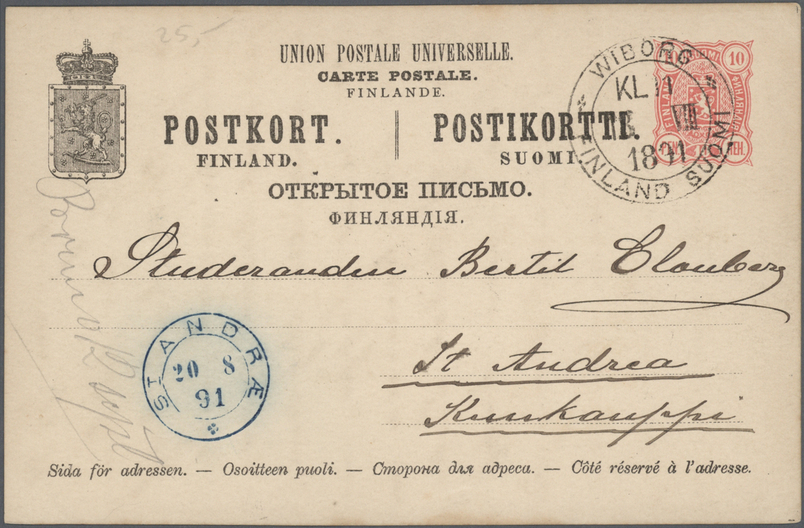 Br/GA Finnland: 1873/2000 (ca.), Bestand Mit Ca. 550 Belegen (Briefe, Ansichtskarten Und Ganzsachen) Dabei - Covers & Documents