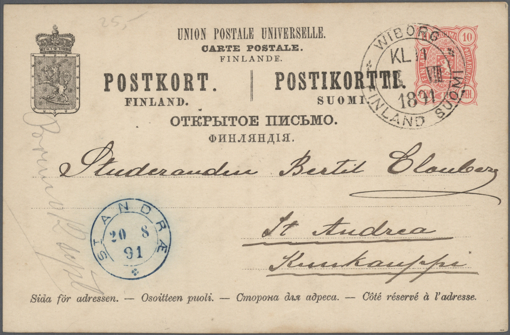 Br/GA Finnland: 1873/2000 (ca.), Bestand Mit Ca. 550 Belegen (Briefe, Ansichtskarten Und Ganzsachen) Dabei - Storia Postale