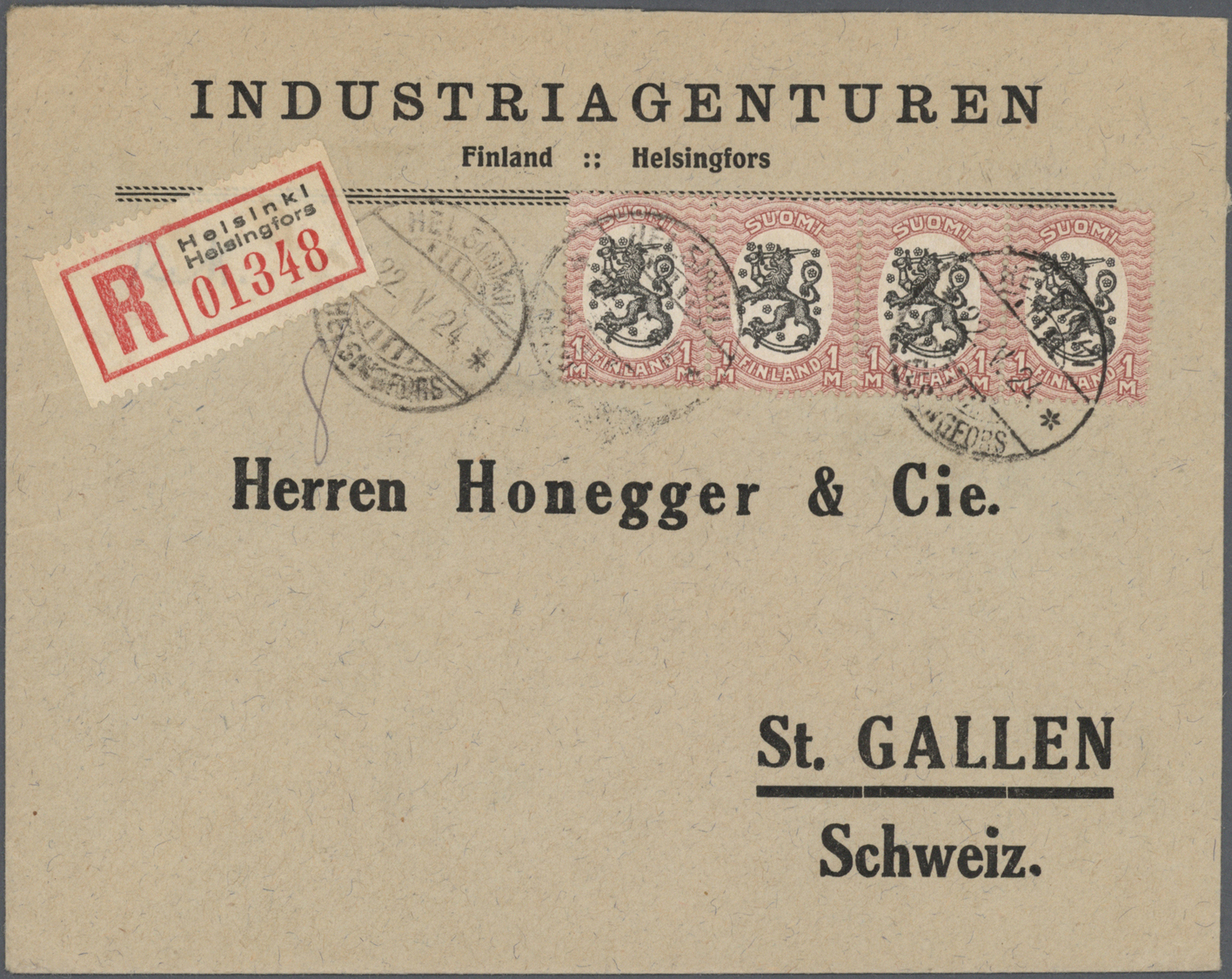 Br/GA Finnland: 1873/2000 (ca.), Bestand mit ca. 550 Belegen (Briefe, Ansichtskarten und Ganzsachen) dabei