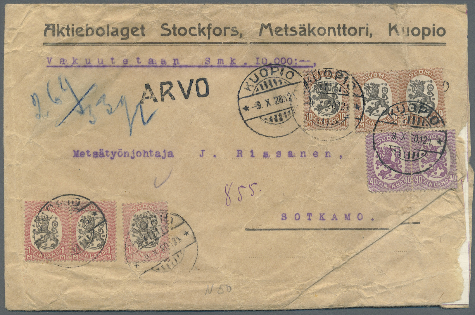 Br/ Finnland: 1892/1970 (ca.), inter. Bestand mit ca. 215 Briefen und Ansichtskarten dabei viele bessere