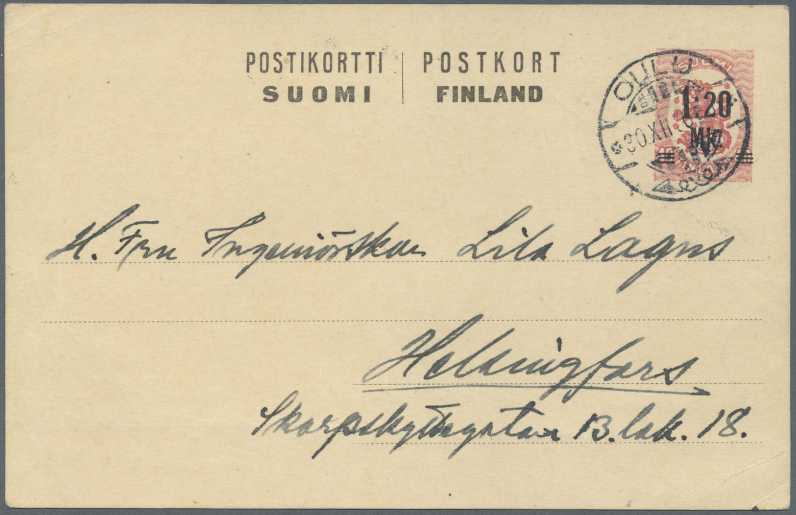 GA Finnland - Ganzsachen: 1872 from, comprehensive lot of 153 predominantly used postal stationeries co