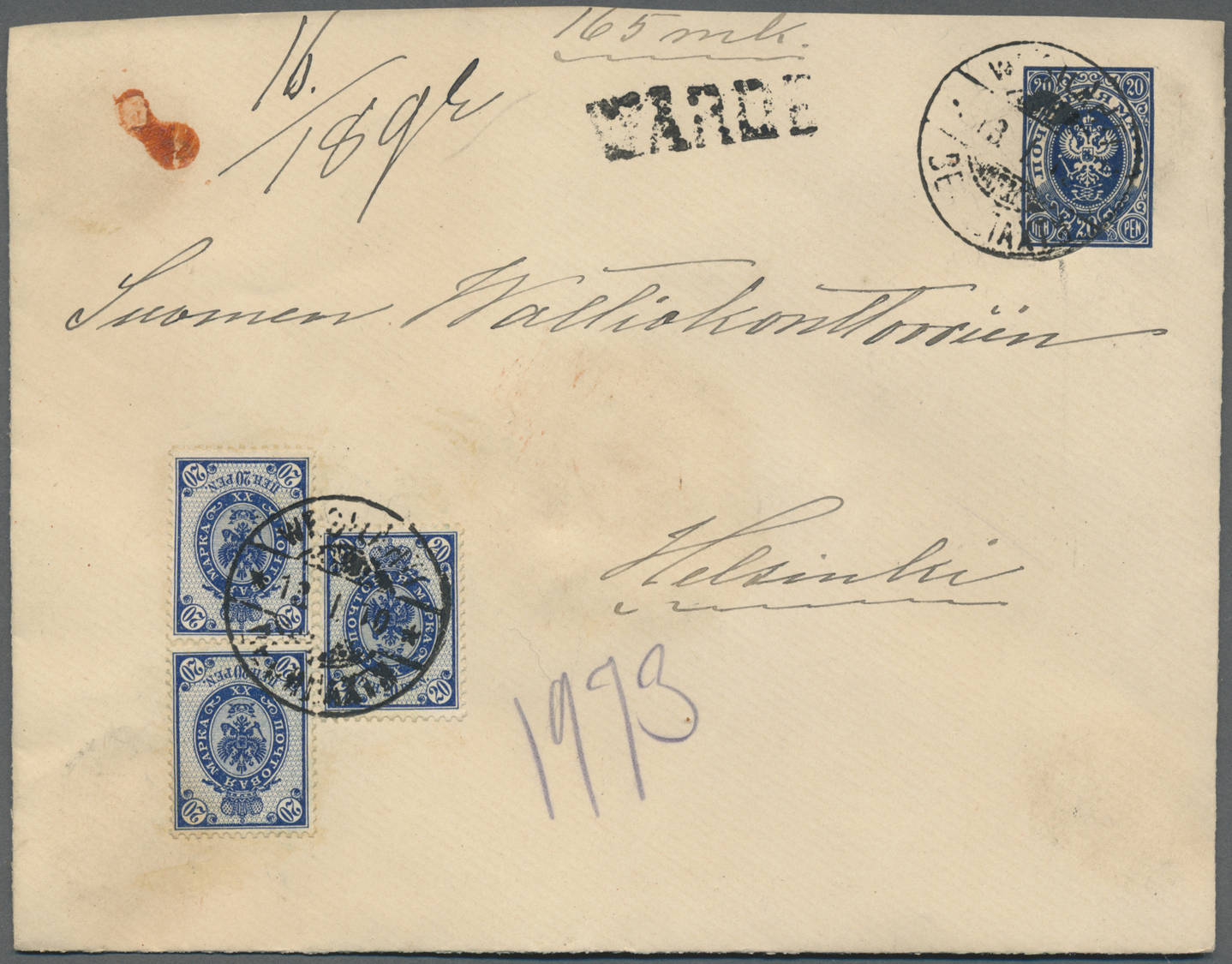 GA Finnland - Ganzsachen: 1872 from, comprehensive lot of 153 predominantly used postal stationeries co