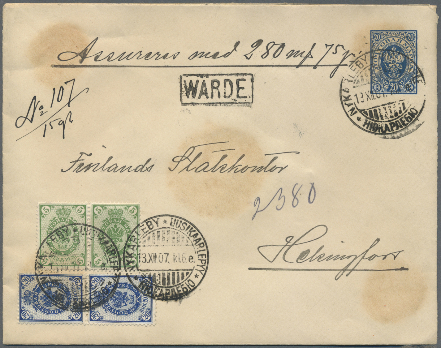 GA Finnland - Ganzsachen: 1872 from, comprehensive lot of 153 predominantly used postal stationeries co