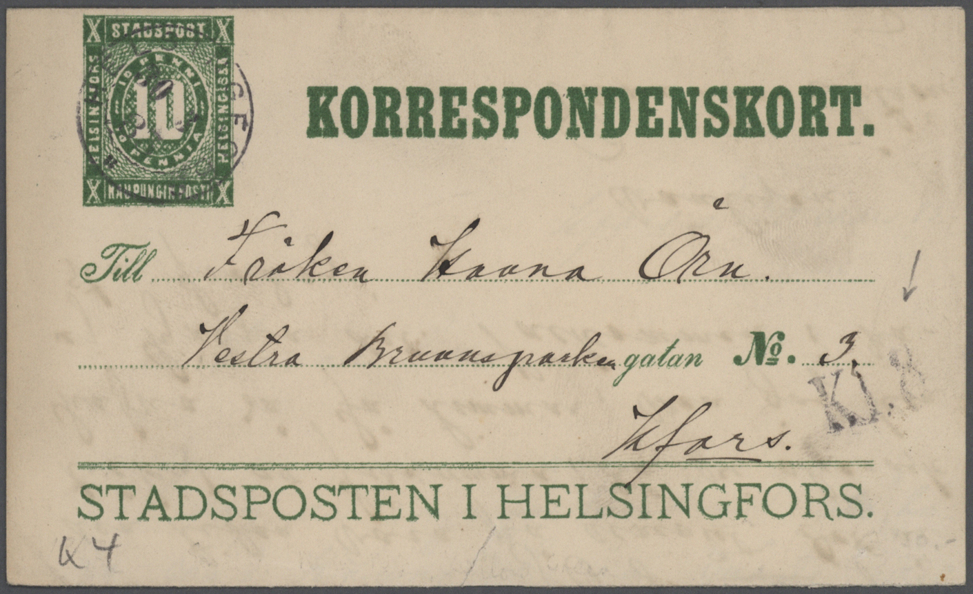 GA/Br Finnland - Ganzsachen: 1874/1940, lot of ca. 50 used postal stationery postcards and covers with man