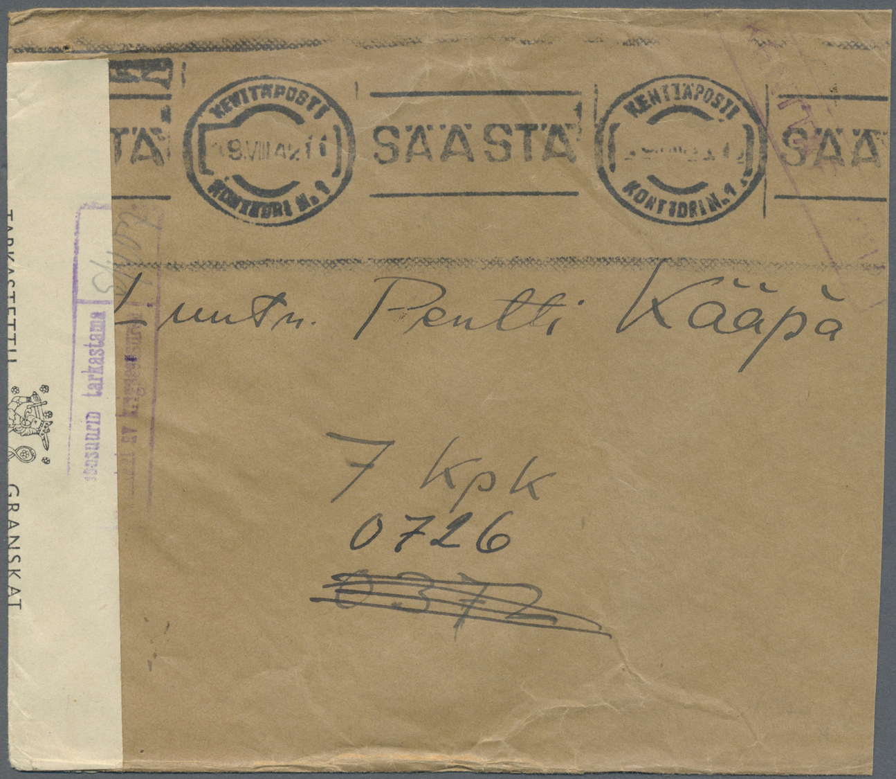 Br/GA Finnland - Stempel: 1880/1950, Gut 1000 Belege Mit Schwerpunkt Bei Den Stempeln. Dabei Paketkarten A - Other & Unclassified