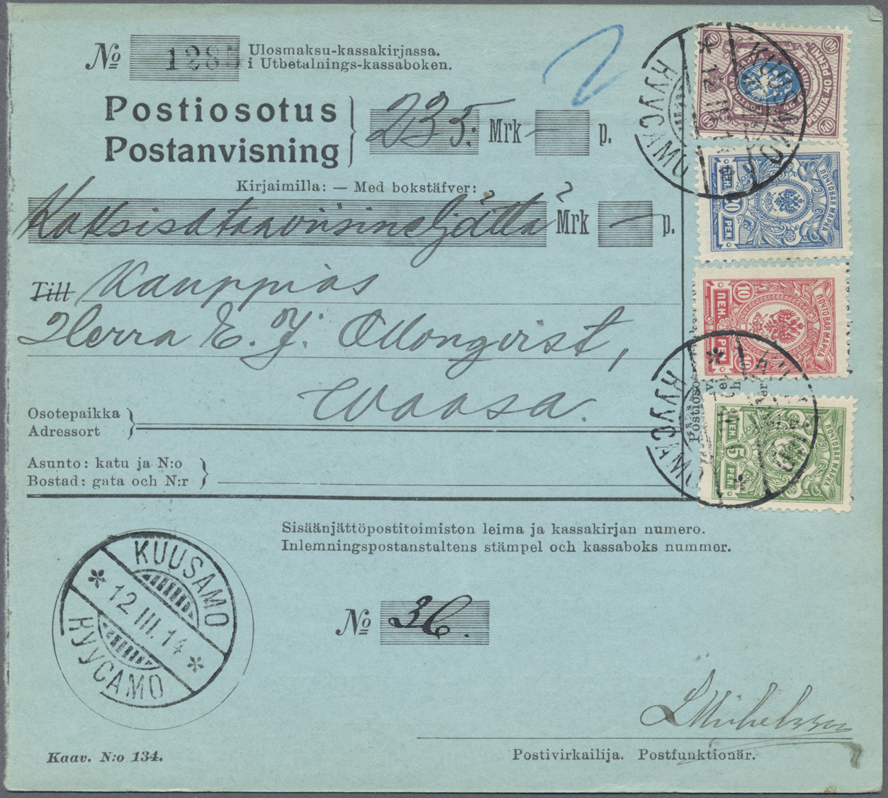 Br/GA Finnland - Stempel: 1890's-1910's: Collection Of About 1500 Covers, Postcards, Postal Stationery Ite - Other & Unclassified