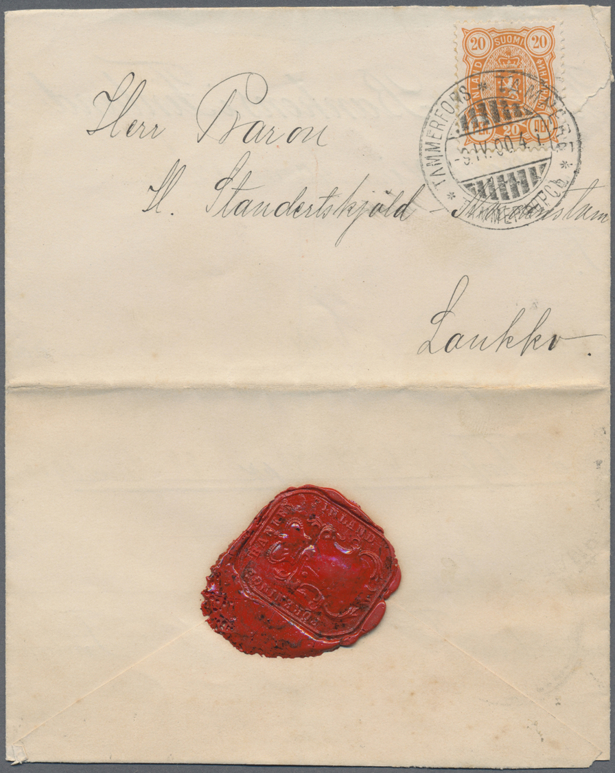 Br/GA Finnland - Stempel: 1890's-1910's: Collection Of About 1500 Covers, Postcards, Postal Stationery Ite - Other & Unclassified