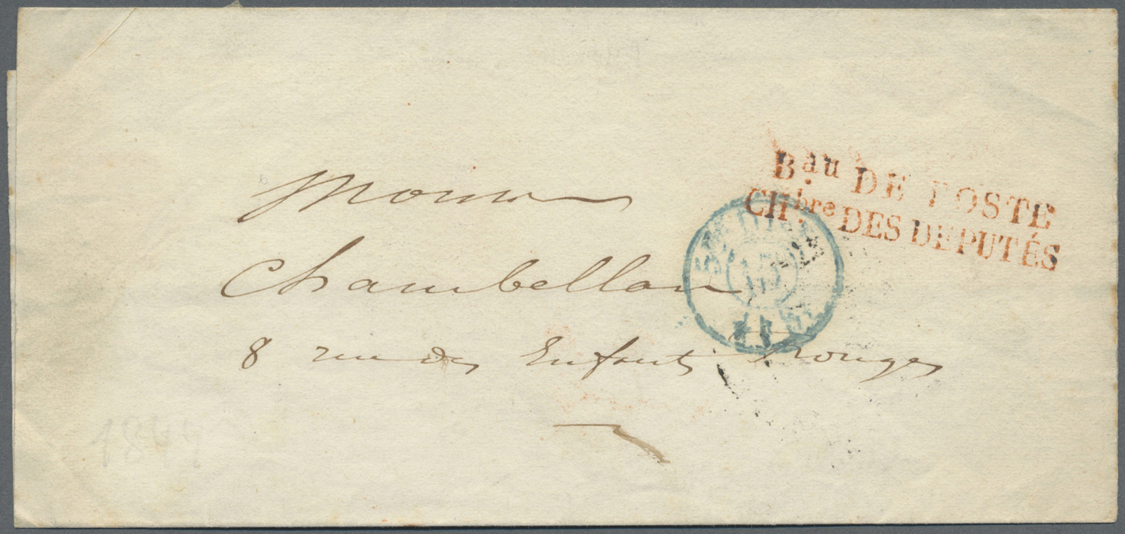 Br Frankreich - Vorphilatelie: 1693/1881, 93 Mostly Pre Philatelic Letters Sent To Or From PARIS Includ - 1792-1815: Dipartimenti Conquistati