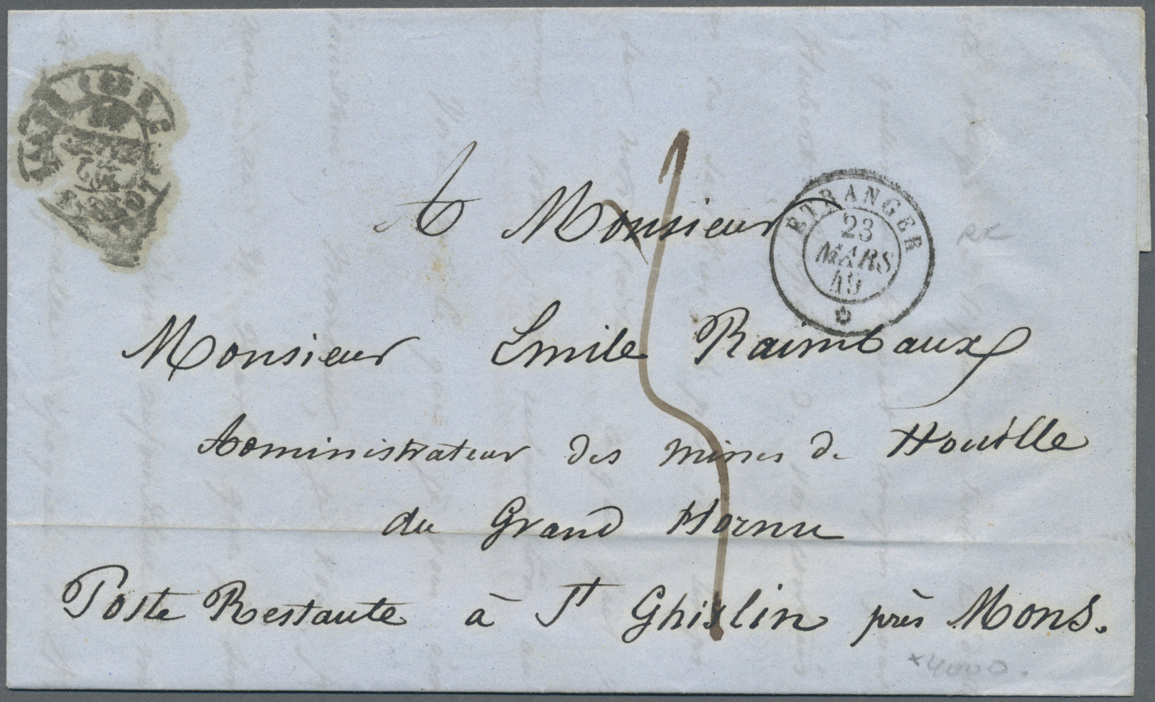 Br Frankreich - Vorphilatelie: 1693/1881, 93 Mostly Pre Philatelic Letters Sent To Or From PARIS Includ - 1792-1815: Départements Conquis