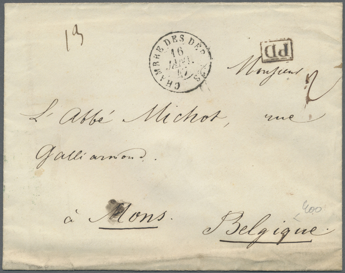 Br Frankreich - Vorphilatelie: 1693/1881, 93 Mostly Pre Philatelic Letters Sent To Or From PARIS Includ - 1792-1815: Dipartimenti Conquistati