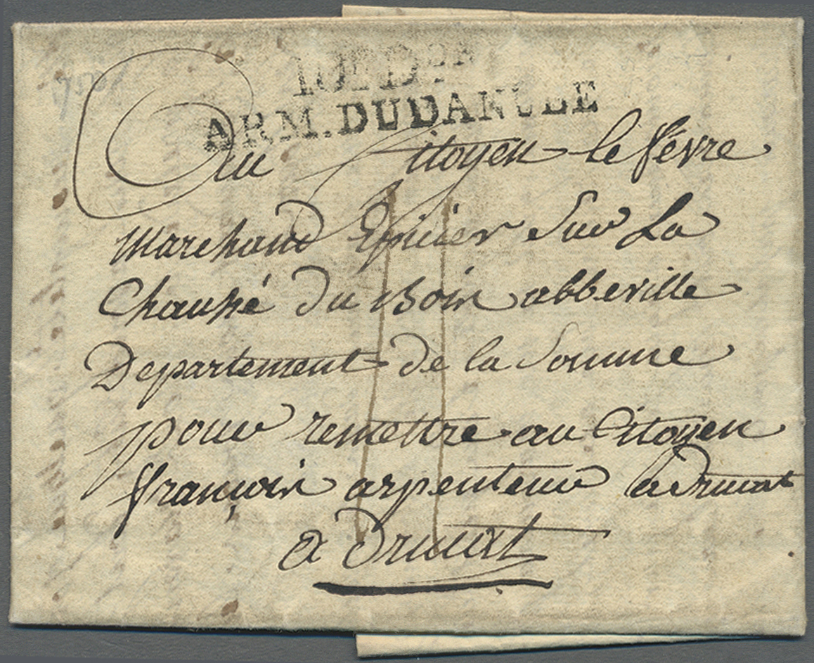 Br Frankreich - Vorphilatelie: 1759/1845, Interessante Sammlung Mit Fast 140 Briefen, Schwerpunkt Bei D - 1792-1815: Veroverde Departementen