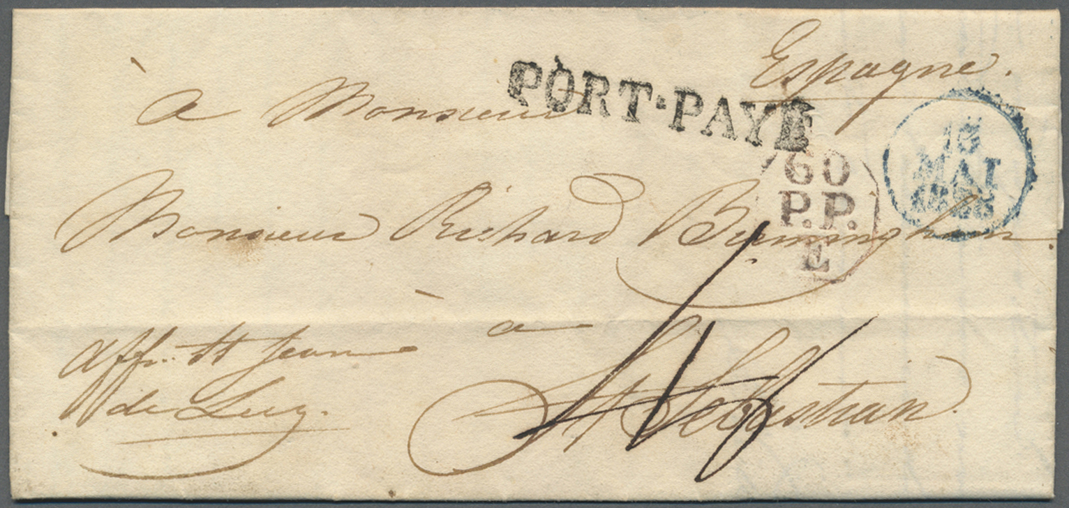 Br Frankreich - Vorphilatelie: 1772/1878, 155 Letters Sent From France To Exlusively Foreign Destinatio - 1792-1815: Dipartimenti Conquistati