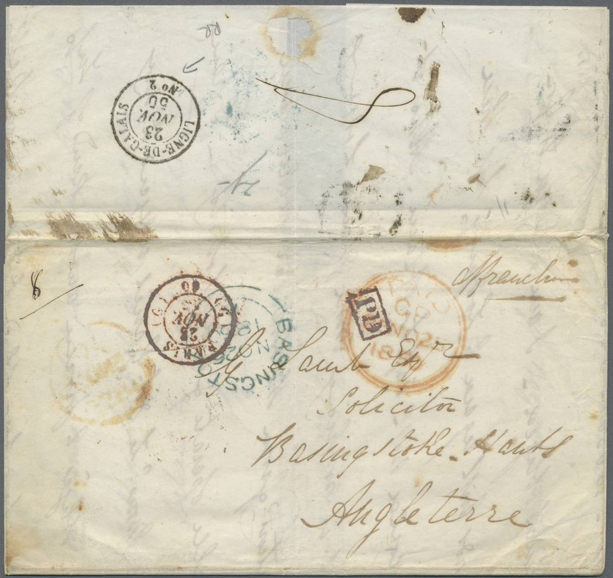 Br Frankreich - Vorphilatelie: 1772/1878, 155 Letters Sent From France To Exlusively Foreign Destinatio - 1792-1815: Dipartimenti Conquistati