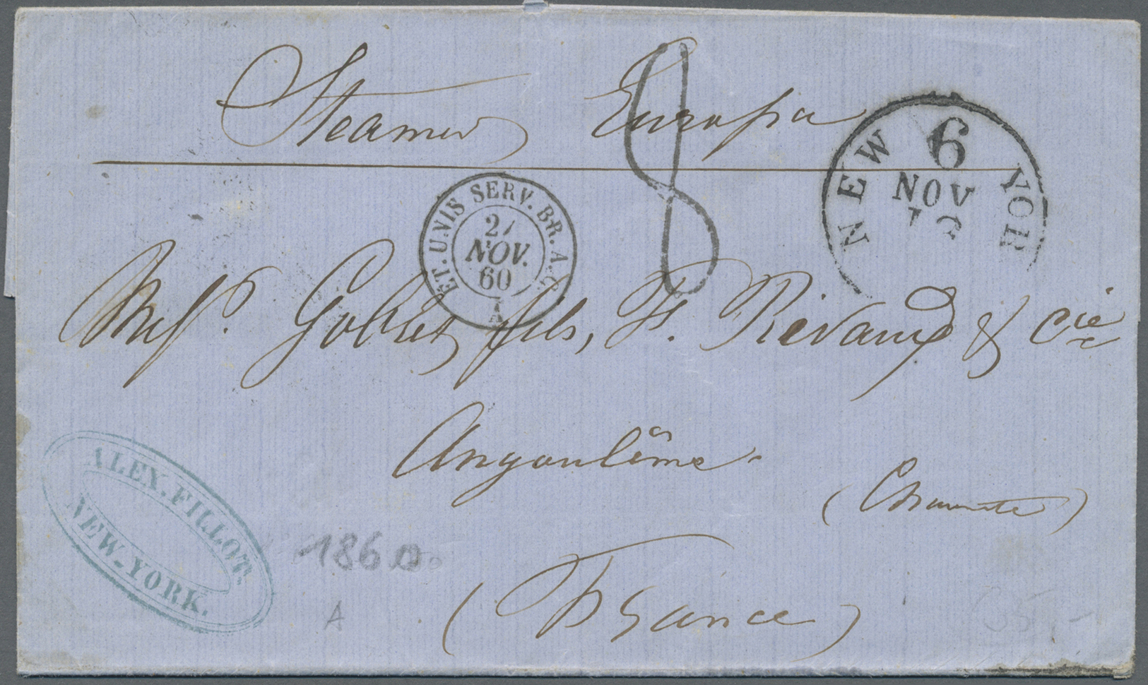 Br Frankreich - Vorphilatelie: 1772/1878, 155 Letters Sent From France To Exlusively Foreign Destinatio - 1792-1815: Veroverde Departementen