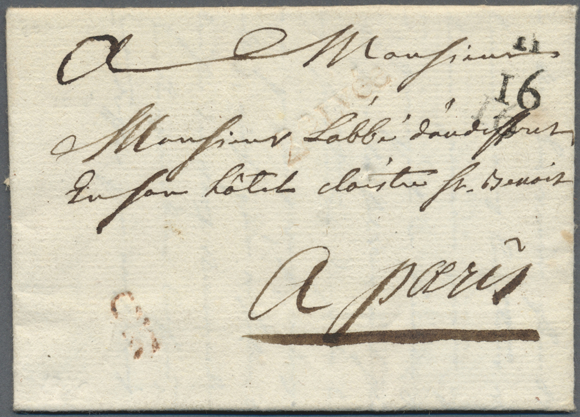Br Frankreich - Vorphilatelie: 1788/1866, Mehr Als 80 Vorphilatelistische Bzw. Markenlose Briefe, Vielf - 1792-1815: Conquered Departments