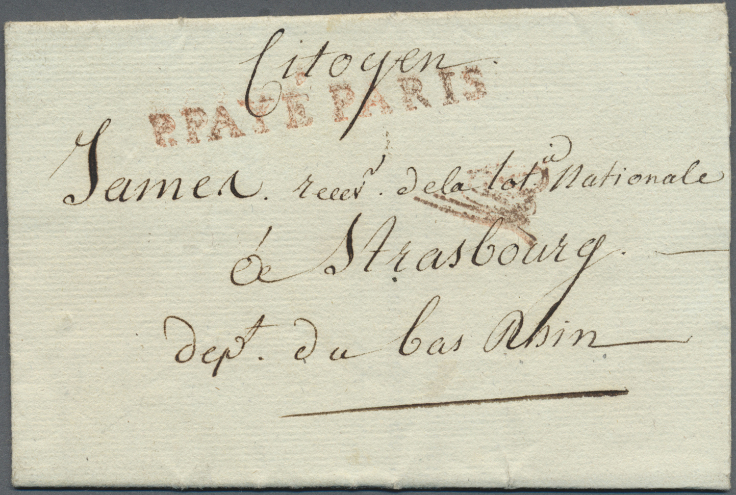 Br Frankreich - Vorphilatelie: 1788/1866, mehr als 80 vorphilatelistische bzw. markenlose Briefe, vielf