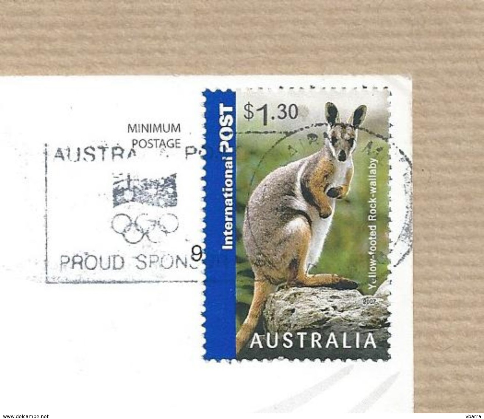 AUSTRALIA - 2007 Wallaby $1.30 International Post Sheet Stamp Used - Usados