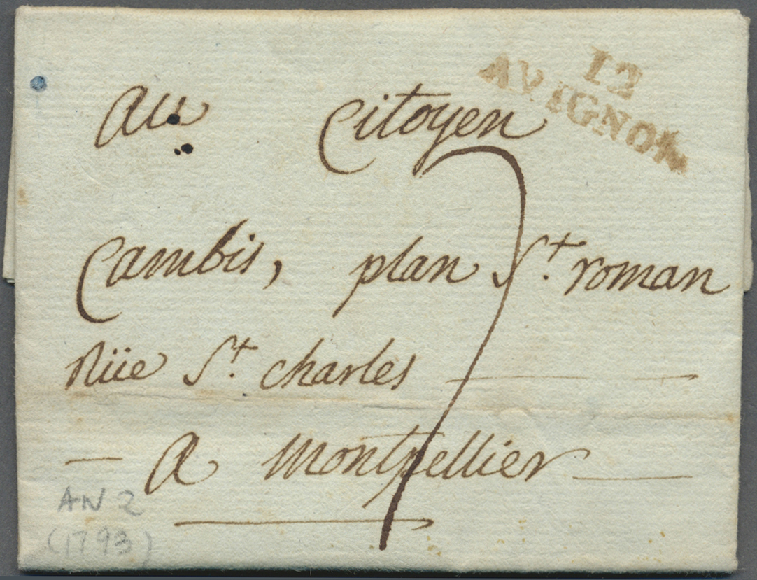 Br Frankreich - Vorphilatelie: 1794/1845, 140 Briefe, Meist Aus Den Departements 1 Bis 29. Viele Besser - 1792-1815: Veroverde Departementen