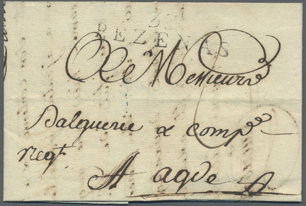 Br Frankreich - Vorphilatelie: 1797/1852, Departement 30/39: 30 Meist Vorphilabriefe Mit Klar Und Lesba - 1792-1815: Départements Conquis