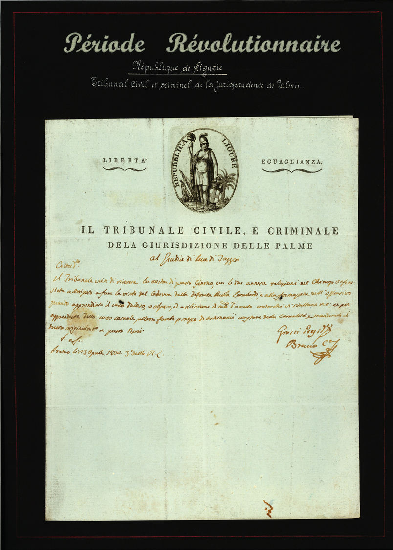 Br Frankreich - Vorphilatelie: 1797/1805 (ca.) FRANZÖSISCHE REVOLUTION - PERIODE REVOLUTIONAIRE:  Samml