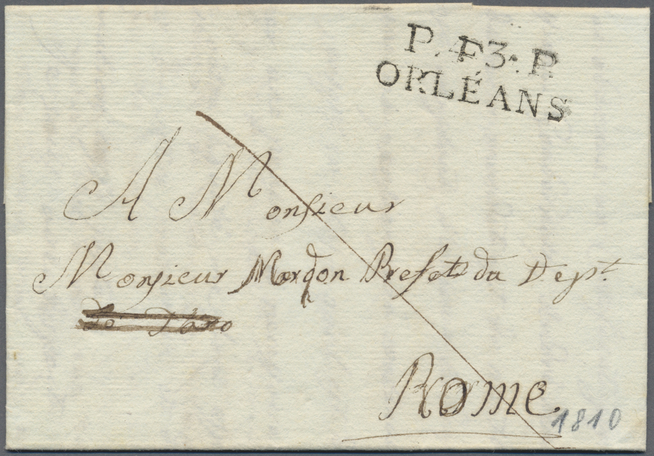 Br Frankreich - Vorphilatelie: 1800-1850 (meist): Rund 1250 Vorphila-Briefe Aus Vielen Verschiedenen Or - 1792-1815: Départements Conquis