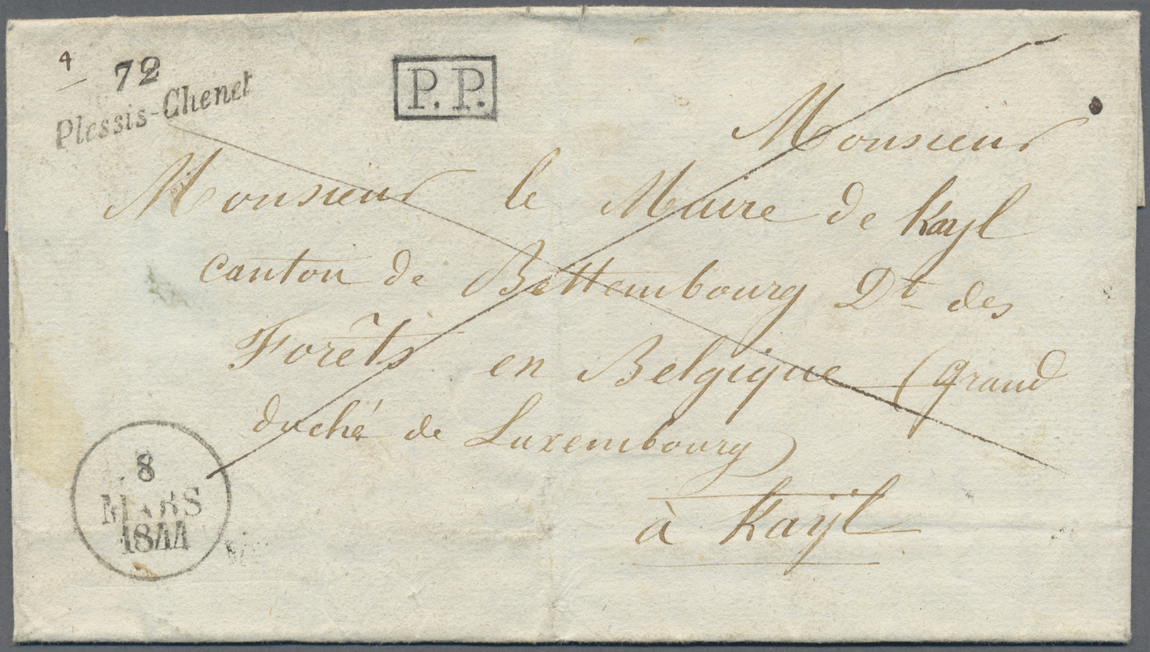 Br Frankreich - Vorphilatelie: 1800-1850 (meist): Rund 1250 Vorphila-Briefe aus vielen verschiedenen Or