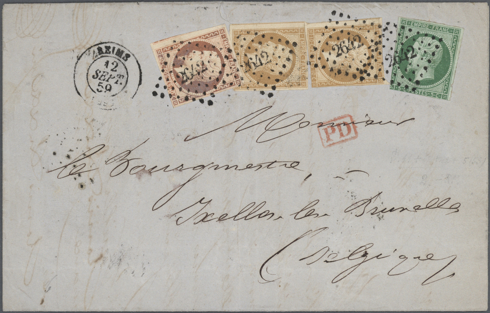 Br Frankreich: 1781/1906, Sammlung Mit über 100 Briefen, Karten Und Ganzsachen Ab Vorphila Mit Schwerpu - Used Stamps