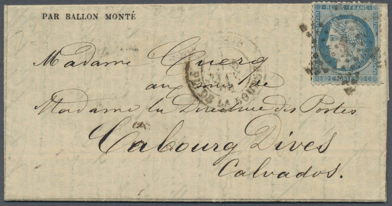 Br Frankreich: 1782/1877, attractive assortment of ten better covers, mainly related to 1870/1871 Pruss