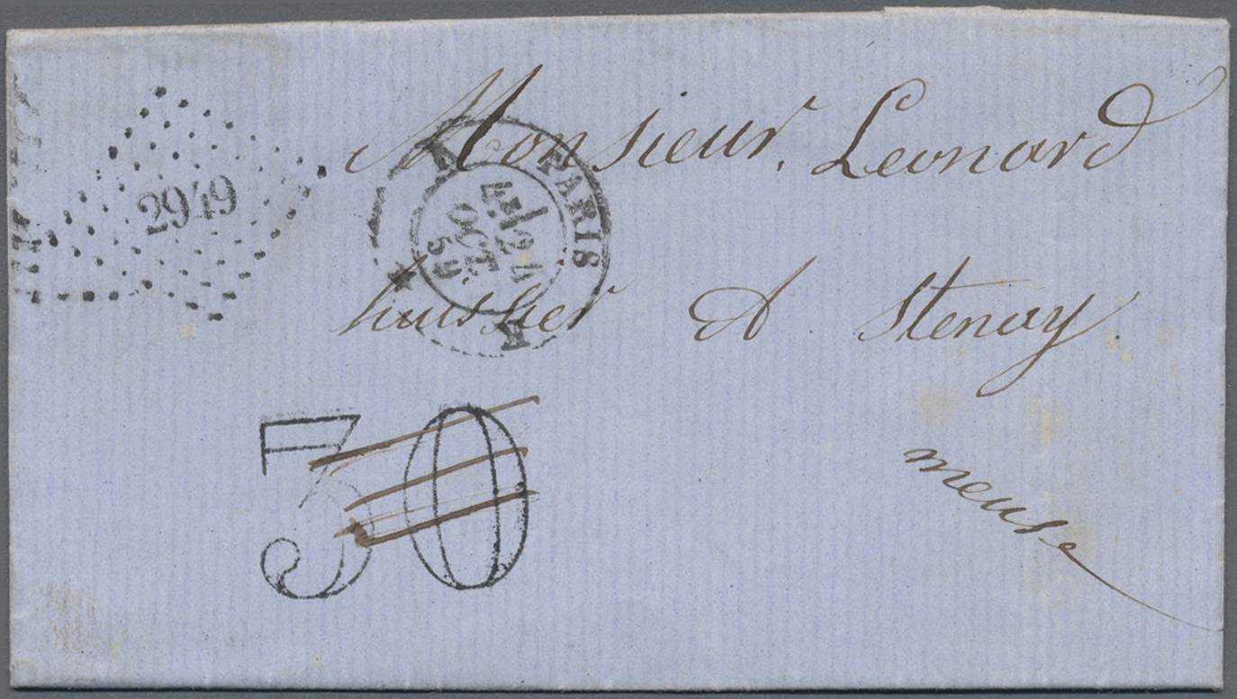 Br Frankreich: 1811/1871, Lot Of 30 Stampless Covers From Some Pre-philately, Showing A Lovely Selectio - Used Stamps