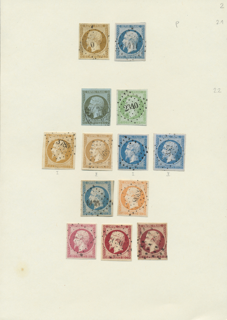 Frankreich: 1849/1929; Gehaltvolle Qualitätssammlung Mit Mi.Nr. 1/7 (ohne 6), 8/9, 10/17, 18/31, 32, - Used Stamps