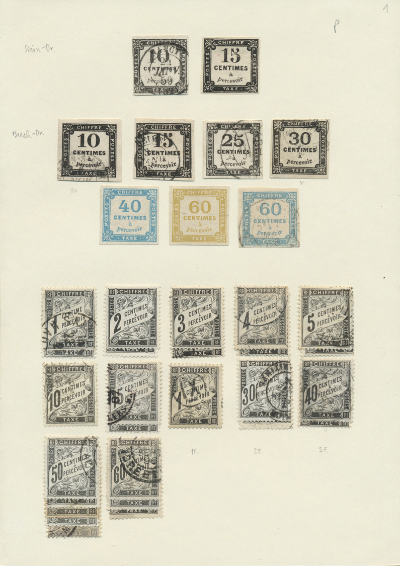 Frankreich: 1849/1929; gehaltvolle Qualitätssammlung mit Mi.Nr. 1/7 (ohne 6), 8/9, 10/17, 18/31, 32,