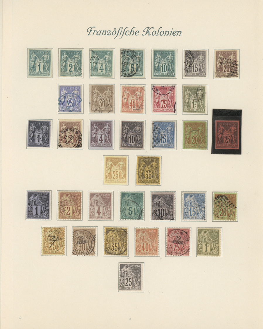 Frankreich: 1849/1900; Attraktive Französische Klassik Mit Den Michelnummern 1/7 (ohne 6), 8/9, 10/1 - Used Stamps