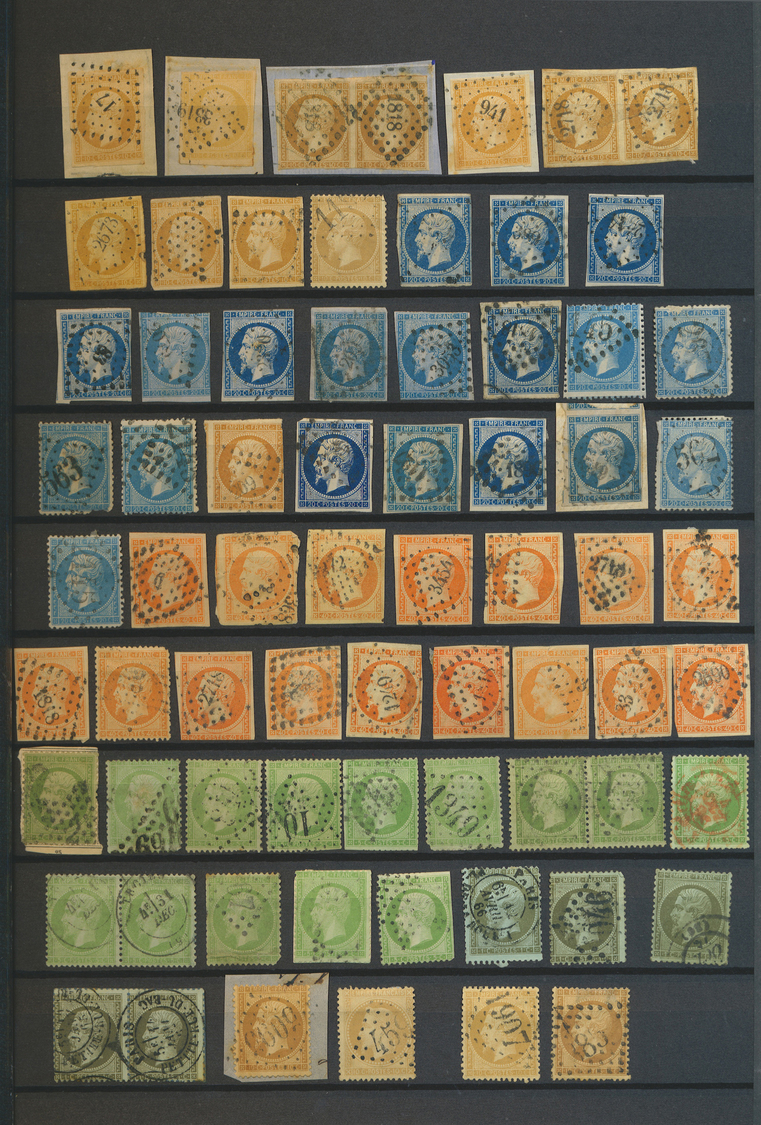 O/Brfst Frankreich: 1850/1900, Partie Von Weit über 500 Marken Der Frühen Ausgaben Im Steckbuch, Ein Eldorad - Used Stamps