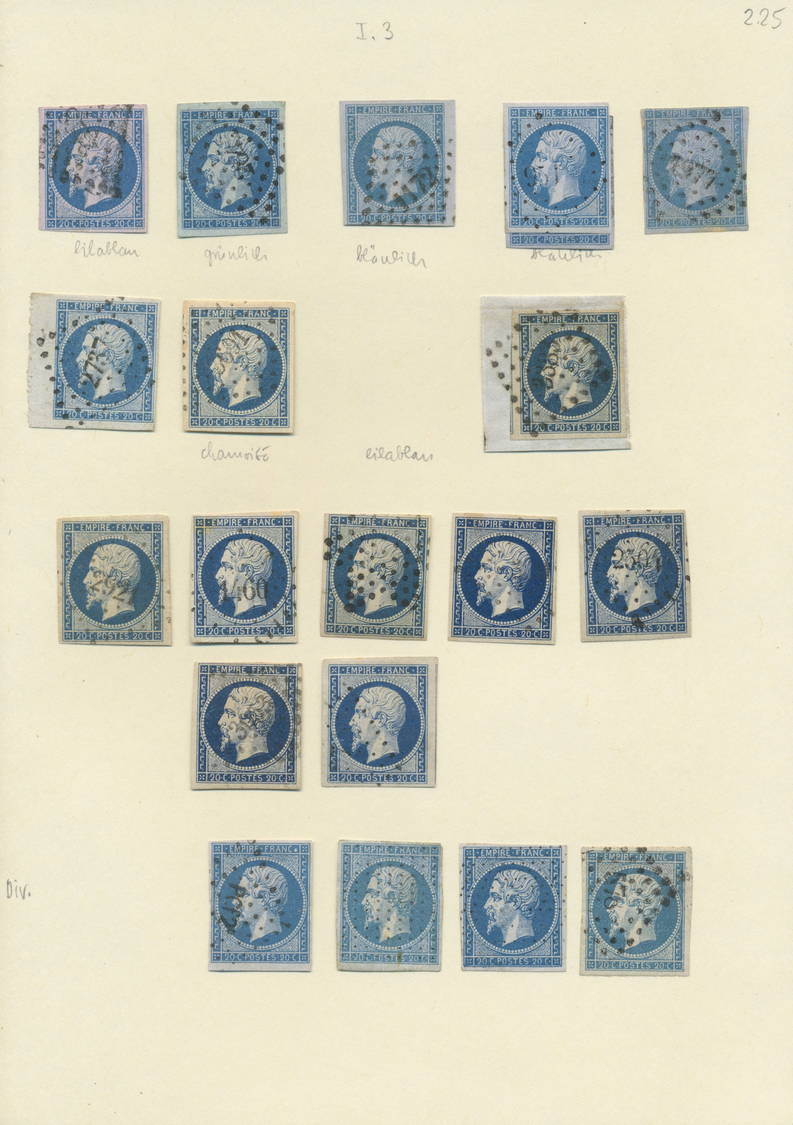 Frankreich: 1852/1869; Die Napoleon III-Ausgaben; Diese Reizvolle Dublettenpartie Beginnt Mit Vier E - Used Stamps