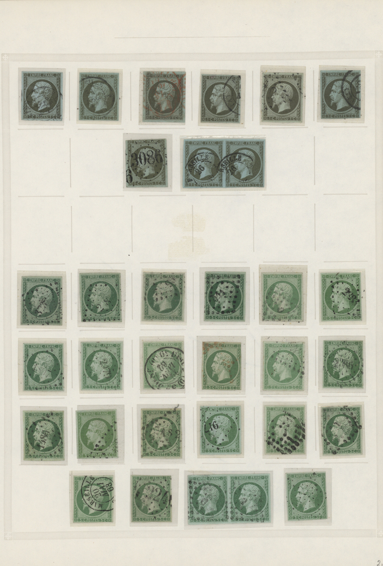 O Frankreich: 1852/1860 (ca.), NAPOLEON PRESIDENCE AND EMPIRE ND, Specialised Collection Of Apprx. 320 - Used Stamps