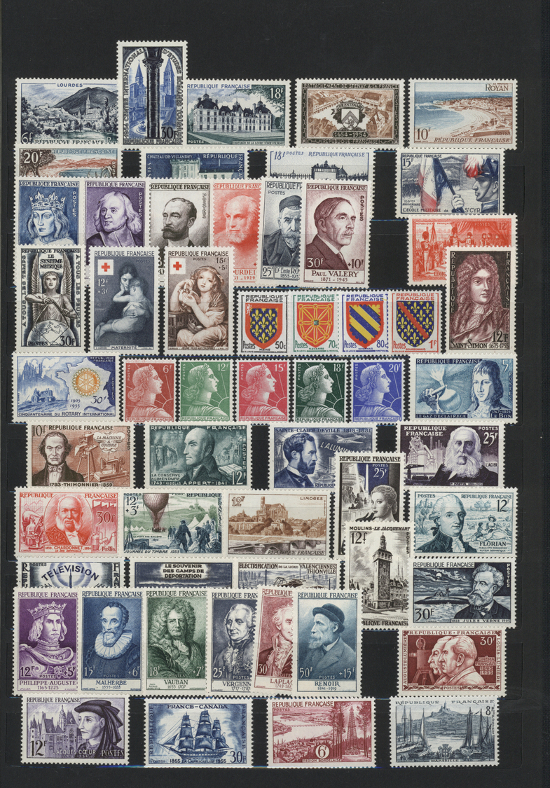 **/O/* Frankreich: 1853/1982, Comprehensive Accumulation In Some Albums, From Nice Section Clasics/semiclas - Used Stamps
