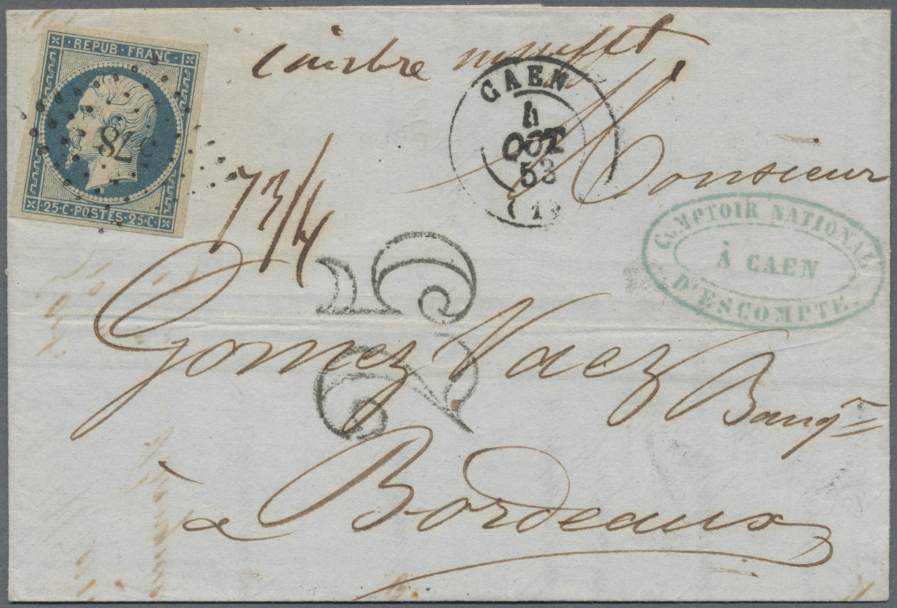 Br Frankreich: 1853/1863, EMPIRE ND, Lot Of 30 Entires (incl. One 25c. PRESIDENCE), Slighty Varied Cond - Used Stamps