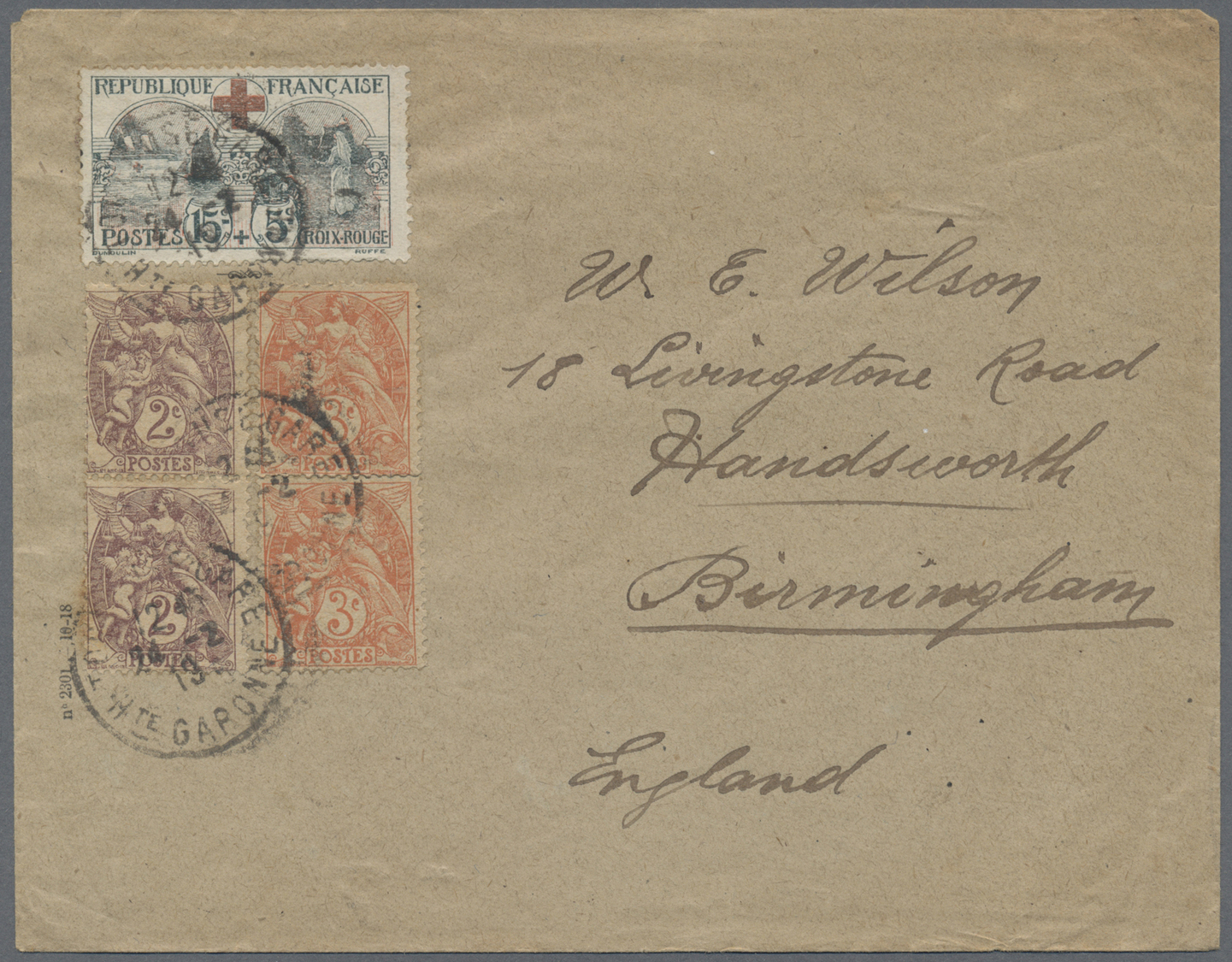 Br/GA/ Frankreich: 1869/1922, Lot Of Apprx. 55 Covers, Cards And Used Stationeries, Bearing Mainly Franking - Oblitérés