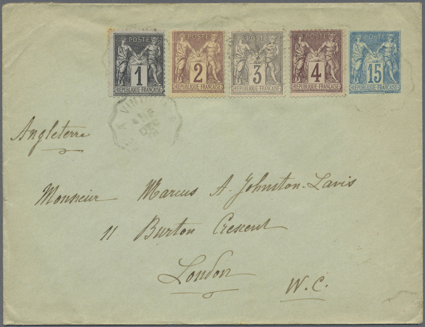 Br/GA/ Frankreich: 1869/1922, lot of apprx. 55 covers, cards and used stationeries, bearing mainly franking