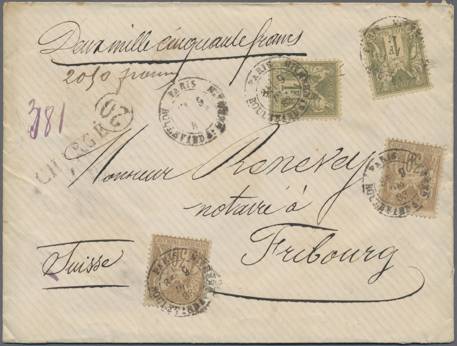 Br/GA/ Frankreich: 1869/1922, lot of apprx. 55 covers, cards and used stationeries, bearing mainly franking