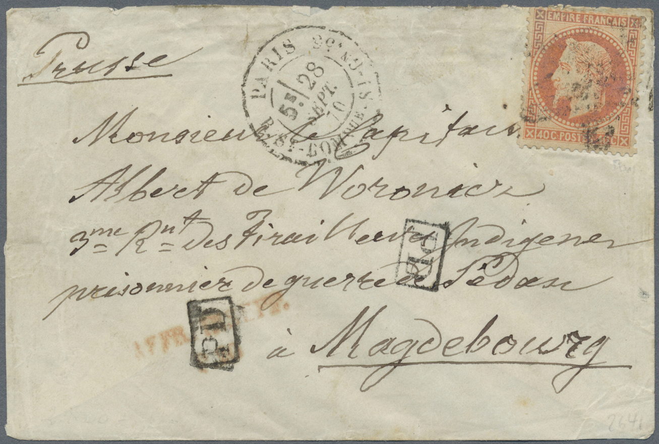 Frankreich: 1870/71: Outstanding Collection Of The Postal History Of The Franco-Prussian War Of 1870 - Gebraucht