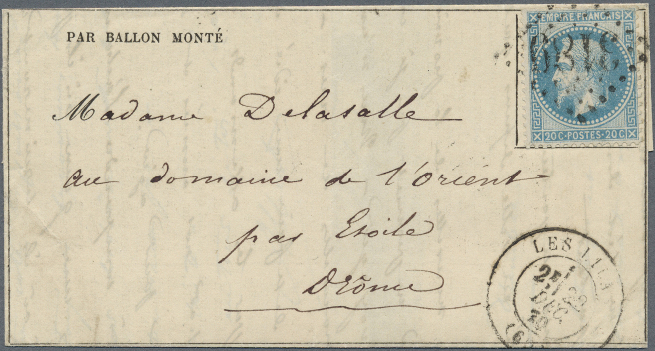 Frankreich: 1870/71: Outstanding Collection Of The Postal History Of The Franco-Prussian War Of 1870 - Gebruikt