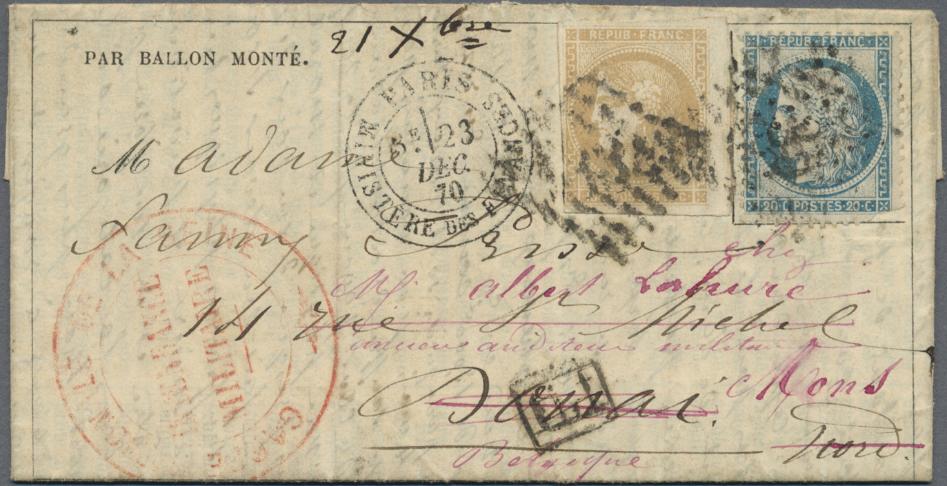 Frankreich: 1870/71: Outstanding Collection Of The Postal History Of The Franco-Prussian War Of 1870 - Gebraucht