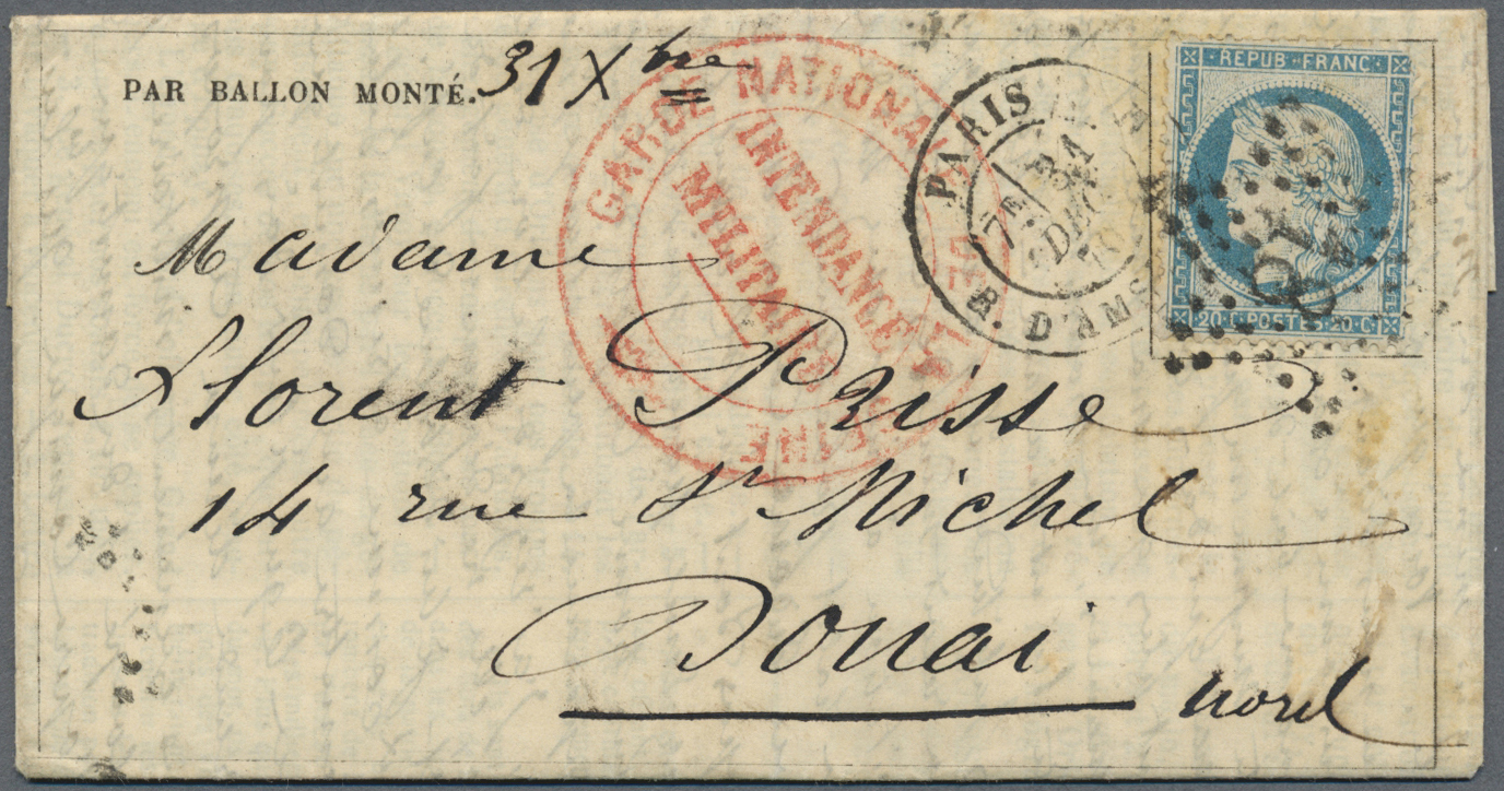 Frankreich: 1870/71: Outstanding Collection Of The Postal History Of The Franco-Prussian War Of 1870 - Usati