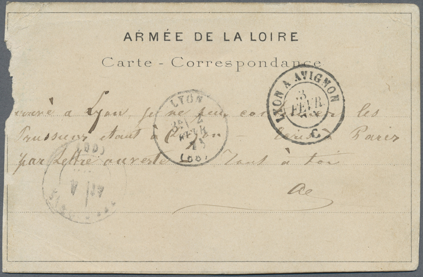 Frankreich: 1870/71: Outstanding collection of the postal history of the Franco-Prussian war of 1870